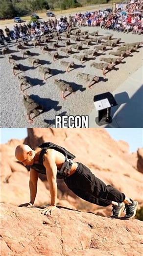 US Marine push-ups challenge.