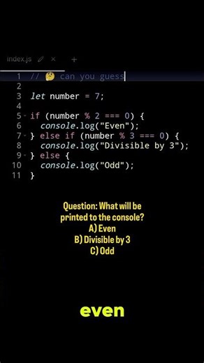 🤔 Can you guess the output? #JavaScriptChallenge #CodingFun #AzmainTechLab