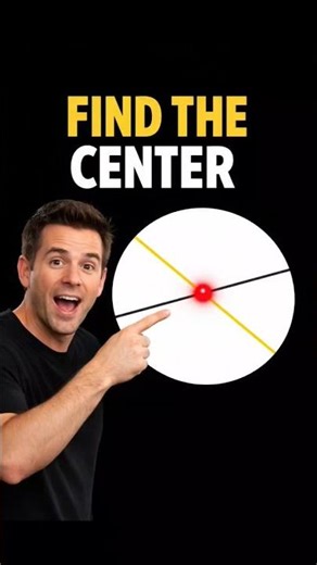 How do you find the center of a circle?