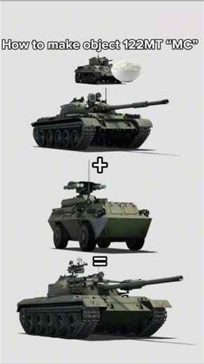 How to make object 122MT “MC” #warthundermobile #warthundertanks #warthundershorts