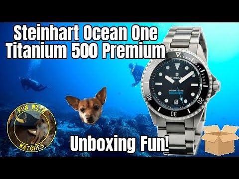 Steinhart Ocean One Titanium 500 Premium Dive Style Automatic Watch Unboxing Fun!