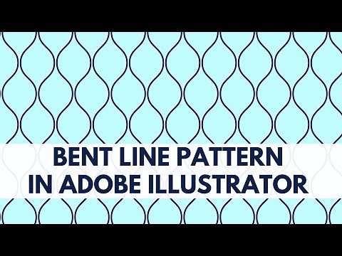 Illustrator - Curve Line Pattern - Seamless retro repeat design