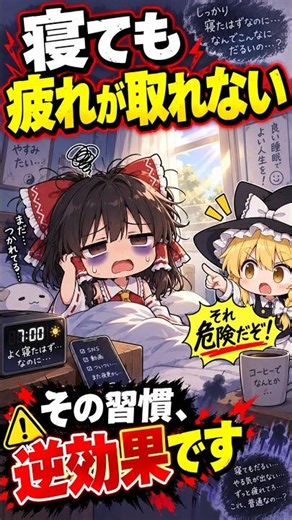 [Yukkuri Explanation Short] Why You're Still Tired Even After Sleeping