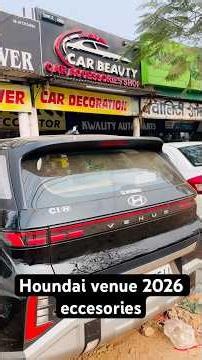 Explore Hyundai Venue 2026 accessories including seat covers, mats chrome kit more easy installation