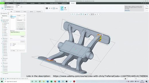 一个六缸发动机的建模和运动模拟---零件建模3