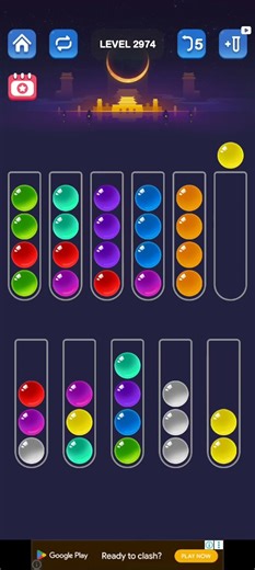 Ball Sort Puzzle Level 2974