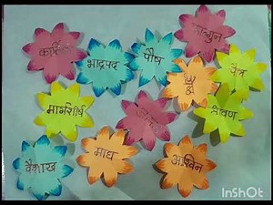 मराठी महिन्यांची नावे, Easy School project .