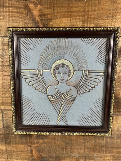 Antique Painted Sketch-1920s Original-presented in a Hand Painted Frame-unique Wall Art-home Decor. - Etsy