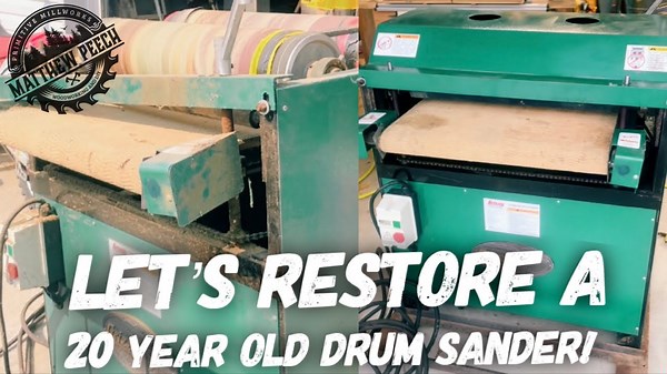 How To Do Tool Restoration. Drum Sander.