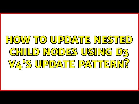How to update nested child nodes using D3 v4's update pattern?