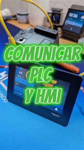 AutomatismosMundo | Electricidad, Automatización y Domótica | 🔧💡 Cómo comunicar un PLC con una HMI y controlar sus datos en tiempo real 🔥 En este video te enseño a conectar un PLC M221 con una HMI... | Instagram