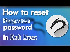 How to reset forgotten password in kali linux | ft. kali linux