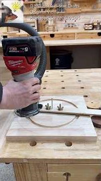 Using a router to cut a recessed groove in a round tray