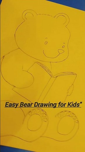 "Easy Cute Bear Drawing | Step by Step for Beginners