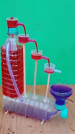 water Bottle Fountain Project #water #summmer #crafts #experimnent #diy #automobile