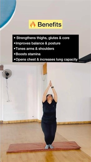 “Utkatasana (chair pose)Challenge 🔥 #shorts #motivation