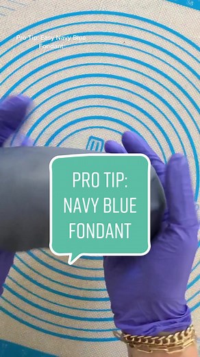 How to Easily Make Navy Blue Fondant