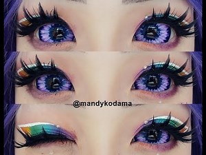 SHOWCASE: Sclera Lenses (22mm Contacts) - Sweety Violet Elf Purple (Uniqso)
