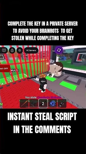 OP Instant Steal Script for Steal A Brainrot Pastebin Updated Script