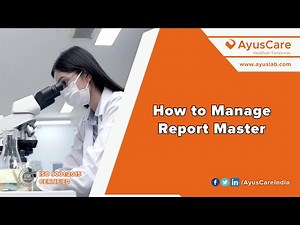How to Create Lab Test With Normal Range | AyusLab LIMS | Pathology Software | Laboratory Software