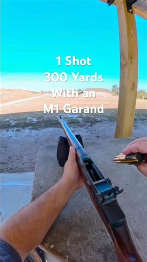 1 Shot 300 Yards with an M1 Garand