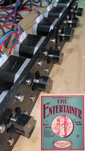 Stepper Motor Performance of The Entertainer Song