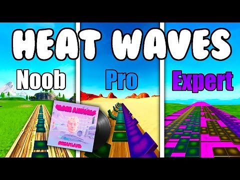 Glass Animals - Heat Waves Noob vs Pro vs Tryhard (Fortnite Music Blocks)
