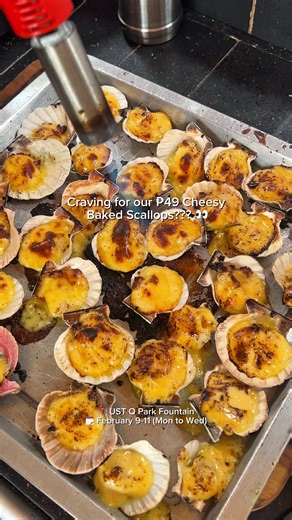 Cheesy Scallops at UST for Only ₱49!