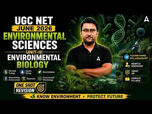 UGC NET Environment Science | UGC NET EVS Unit 3 Environmental Biology By Amit Sir