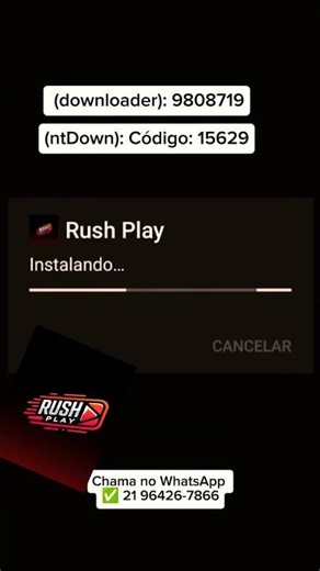 RUSH PLAY P2P ⏬ Baixe via downloader e NTdown✅