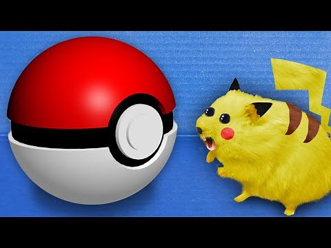 🐹 Pokemon Hamster Maze with Traps 😱OBSTACLE COURSE