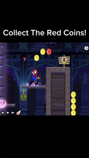 Hurry Walls Moving! Get The Red Coins #mario #nintendo #retrogaming
