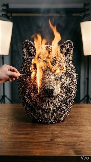 🔥 ULTRA Realistic Matchstick Art 🔥 Animal Fur Style Sculpture | AI Prompt Tutorial 8K Photorealism