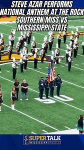 At The Rock: Steve Azar Performs National Anthem with Bandmate Jason Young | Southern Miss vs Mississippi State | SuperTalk Mississippi