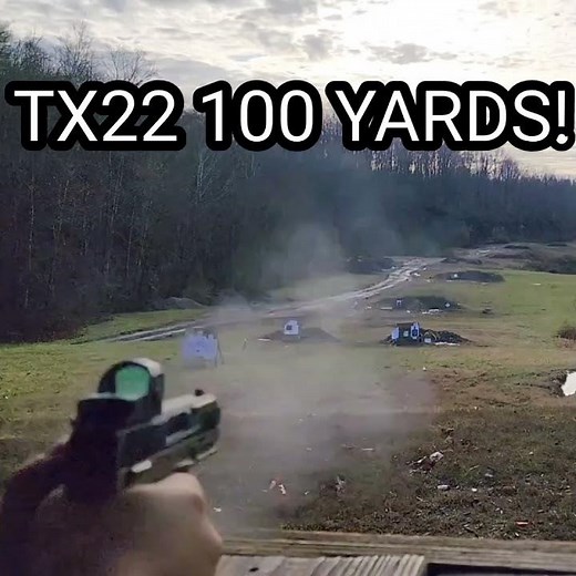 Taurus TX22 .22LR 100 Yard Accuracy!!!