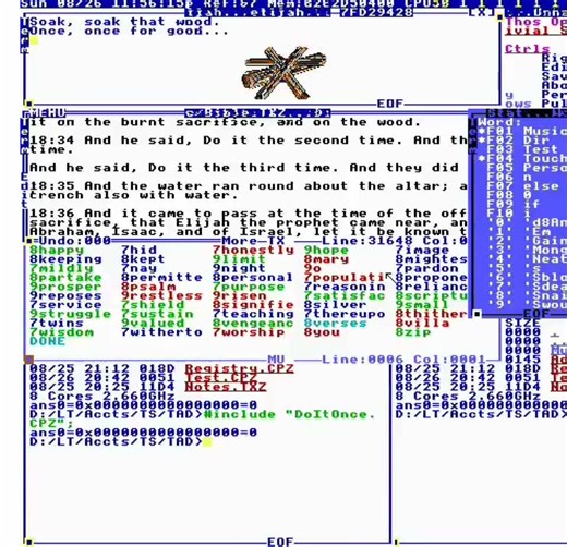 Exploring TempleOS: Programming with God and Terry Davis