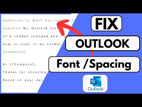 How to change Outlook Font and spacing back to Normal?