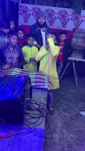 Children Enjoy Nighttime DJ Party Activities