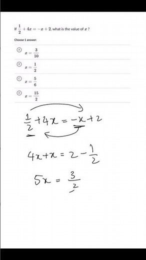 How to Solve Linear Equations with Fractions (Fast & Easy!) | SAT Math Prep