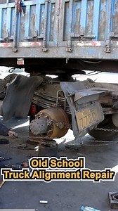 Traditional way repair truck wheel alignment with Mechanic Ian #RepairTrucks #Trucks #craftsman #mechanic #mechanicsteve | Mechanic Steve