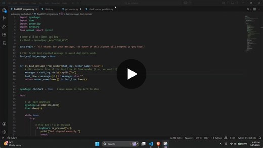 #buildinpublic #automation #ai #python #sideproject | Leena Patil