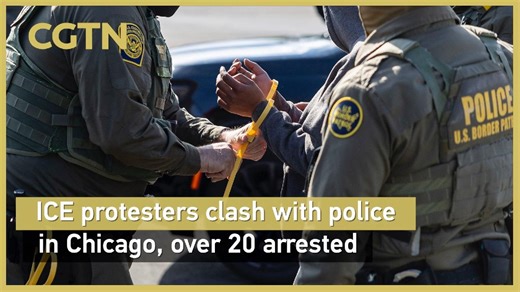 ICE protesters clash with police in Chicago, over 20 arrested