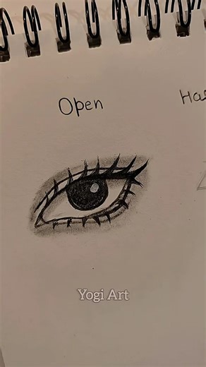 How to draw eyes ( Open to Close)#draw #artist #art #foryou #fyp #shorts