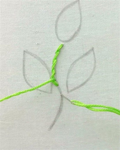 outline stitch tutorial #emboriderywork #embroiderypatterns #bestyoutuber #handembroidery