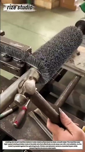 Satisfying Wire Brush Machine Cleaning Rusty Metal | Fast Restoration Process