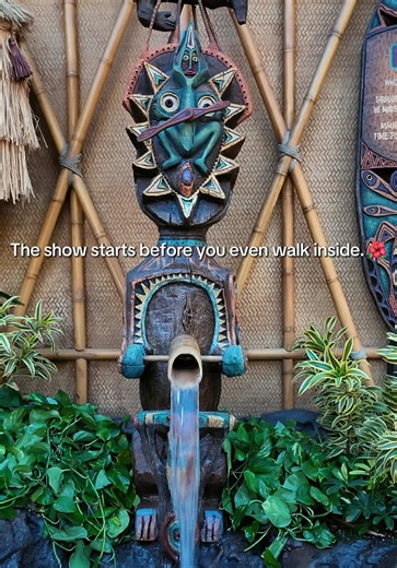 The Enchanted Tiki Room starts before the show even begins. 🌺 Take a minute to look around next time. #tiktokgogrow #Disneyland #DisneyParks #Adventureland #HiddenGem