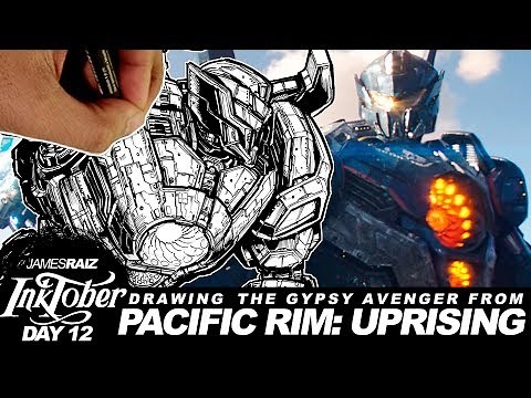 DRAWING PACIFIC RIM: UPRISING - GYPSY AVENGER - INKTOBER DAY 12