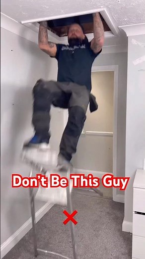 How To Install Attic Ladder Like A Pro #shorts