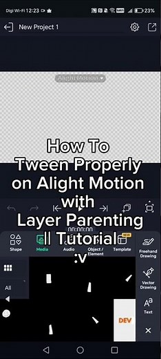 How To Tween Properly on Alight Motion with Layer Parenting || Tutorial :v