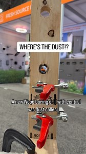 95K views · 179 reactions | Hollow wood boring drill with amazing dust collection. This is a prototype right now but the inventor has plans for next steps to keep improving the design. New invention spotted at the @nationalhardwareshow 2025 #electrician #contractor #woodworker #roughin #newconstruction #drill #dustfree #framer #carpenter | TOOLS by Design | Facebook